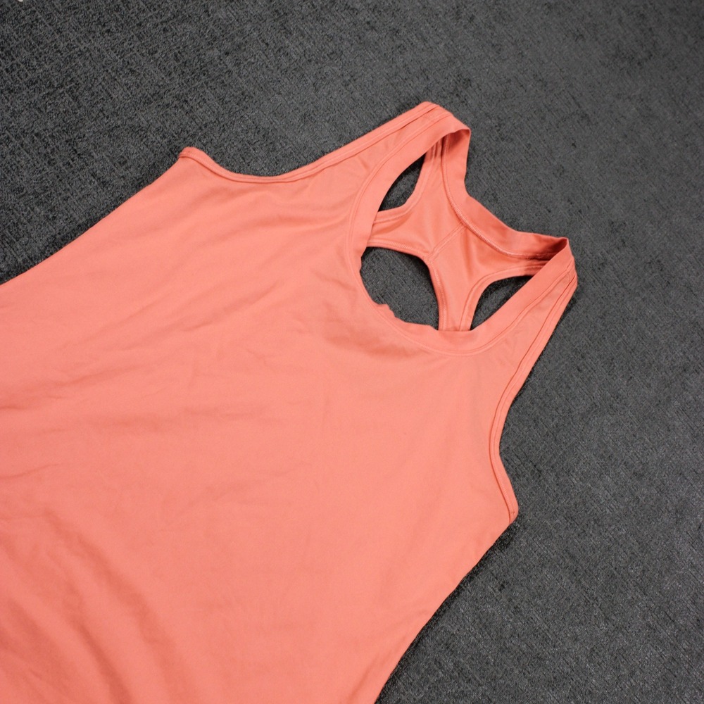 Athleta Womens Pink Coral Racerback Keyhole Performance Tank Top Size S Small
